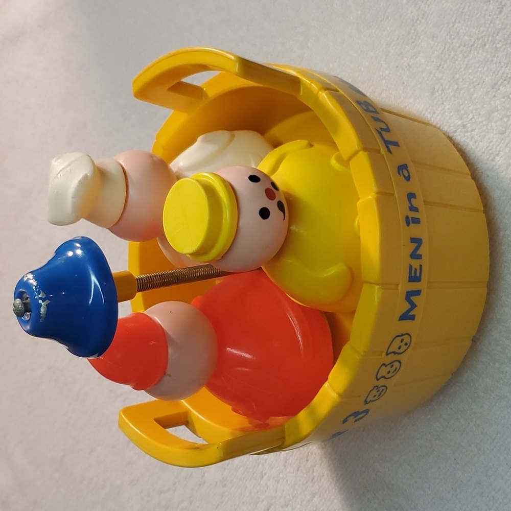 Vintage 142 '70 Fisher-Price 3 Men In A Tub - Butcher, Baker & Candlestick Maker